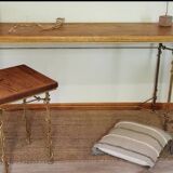 Wrought iron console imitating ivy