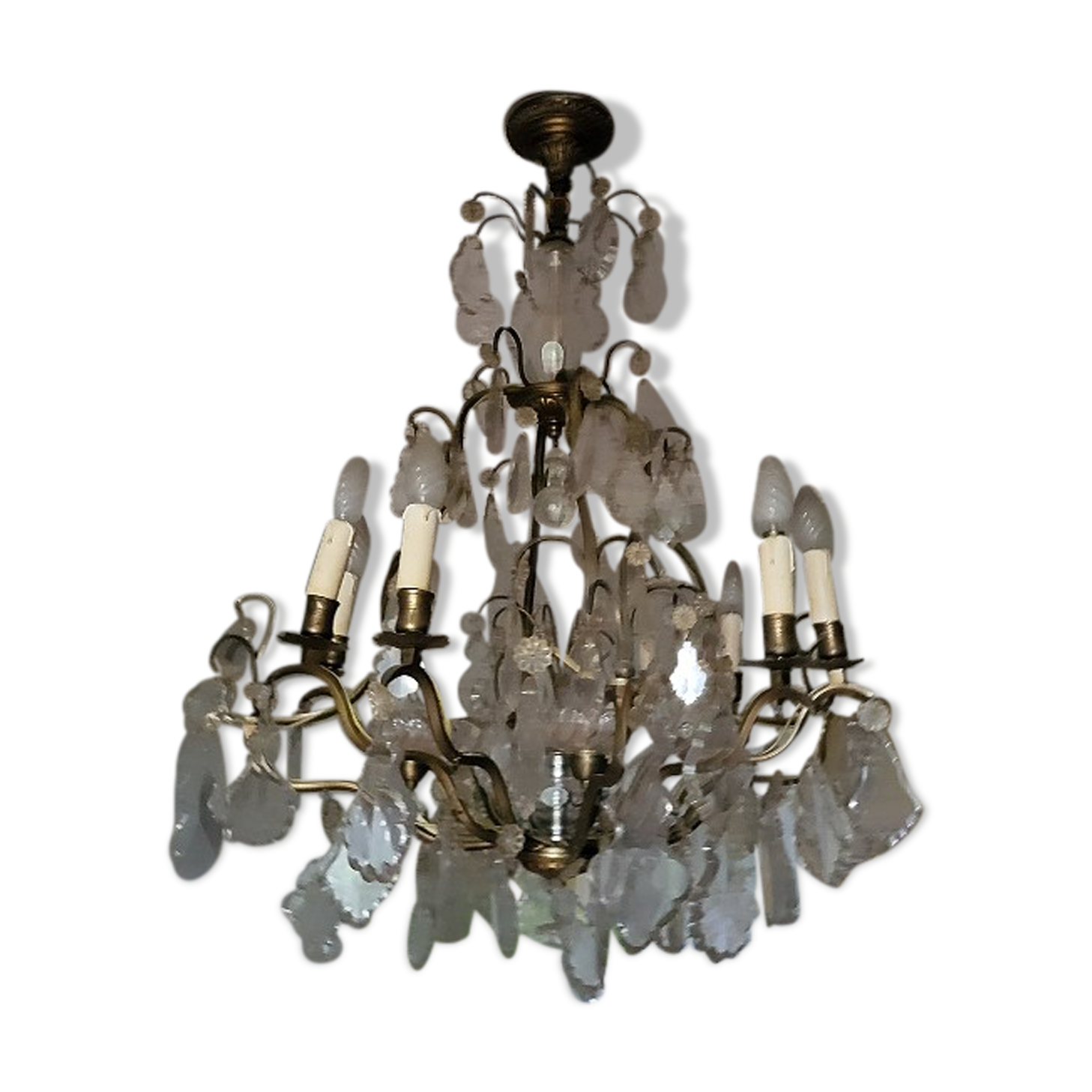 Chandelier with tassels 8 bulbs