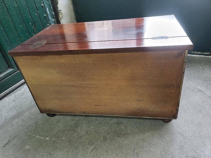Mahogany and brass boat chest trunk the great pacific s fran
