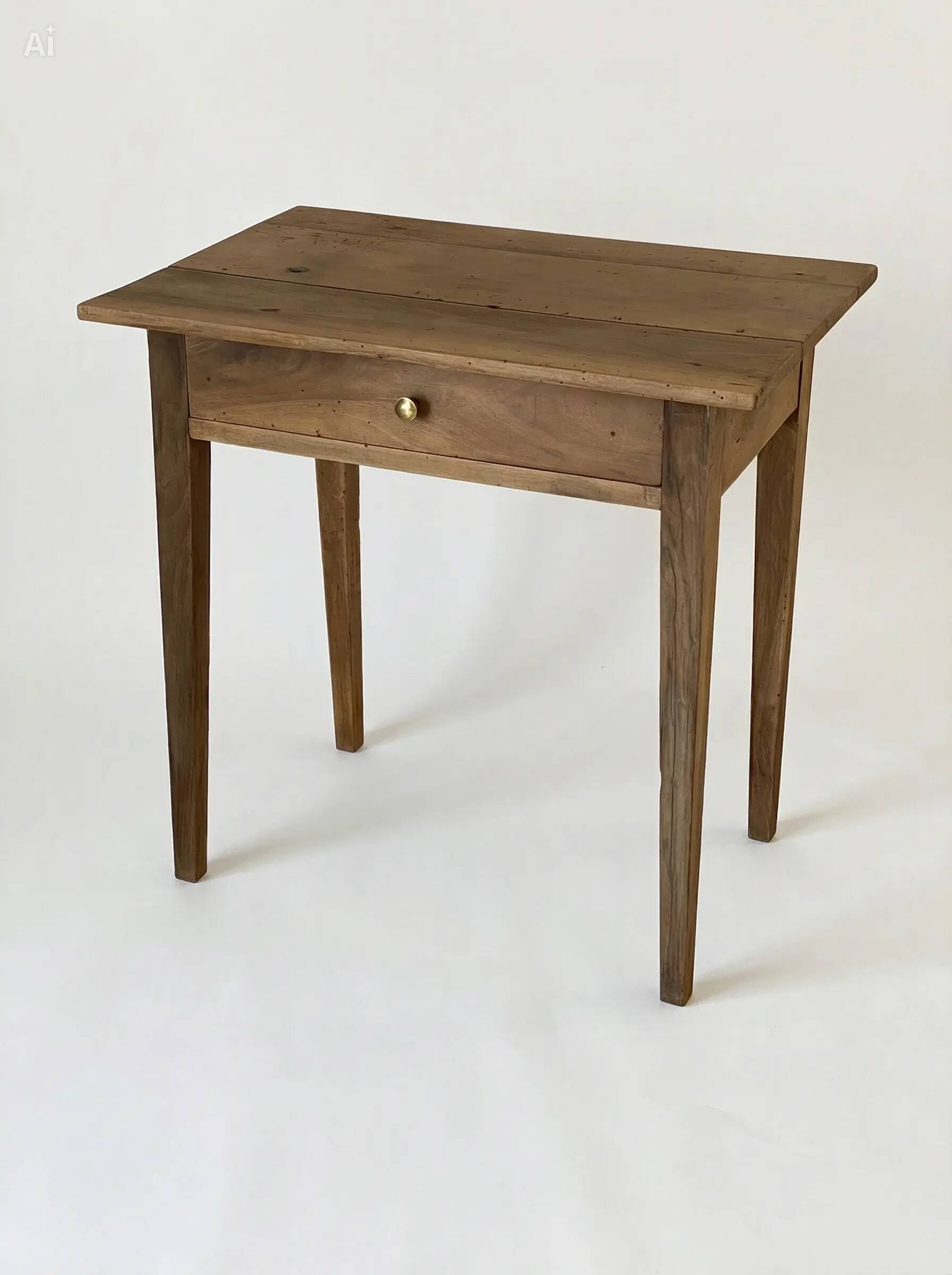 Small rustic walnut table/desk – 19th century