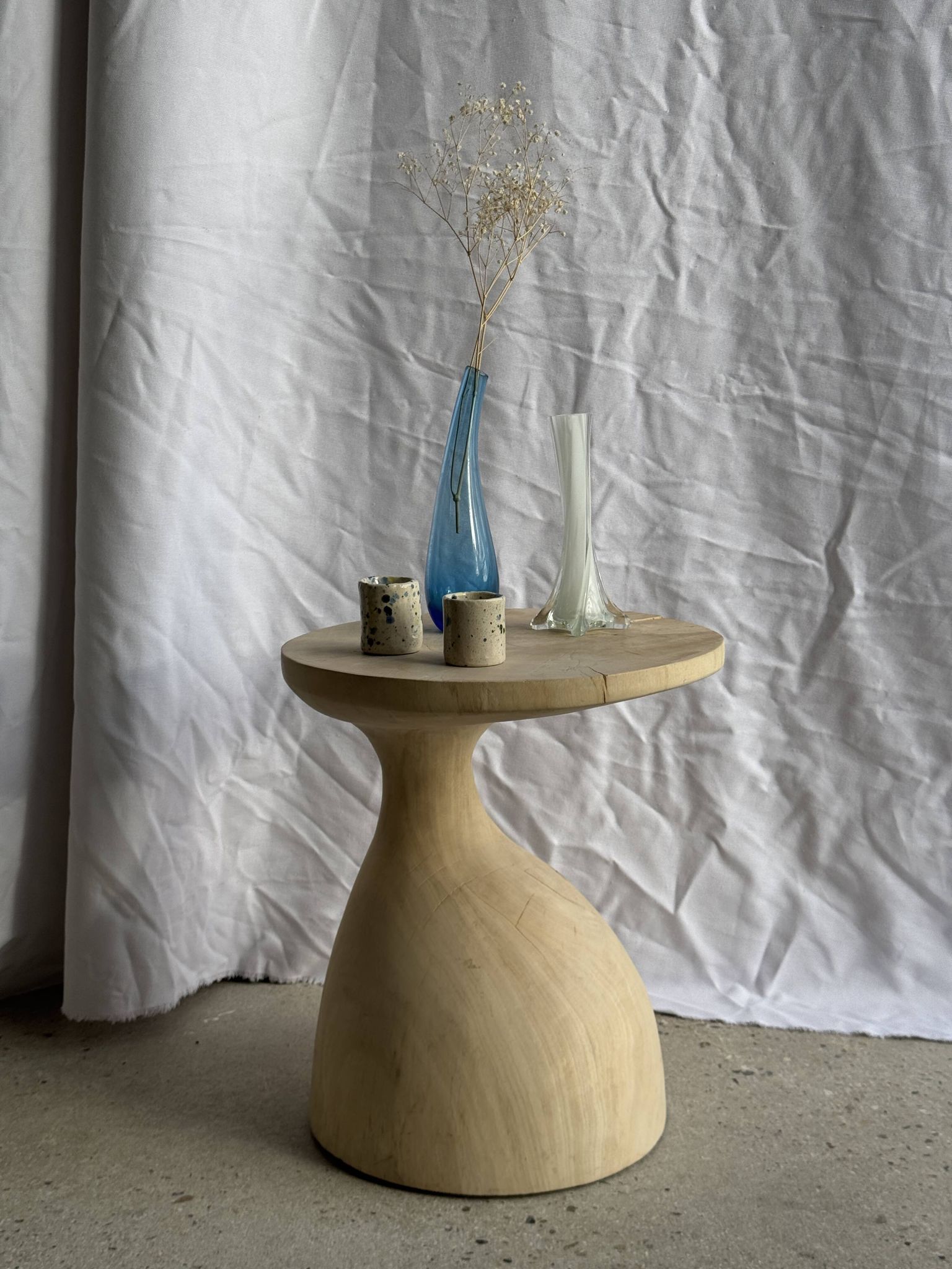 Blue soliflore vase H25 D7