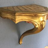 Wall console wood and stucco gilded fine XIX