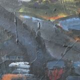 Gerhard Lundberg (1905-1980), Swedish Modern Painting, 1972, Oil on Panel, Framed