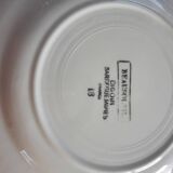 Service of 13 dessert plates and pie dish Digoin & Sarreguemines "Beausoleil"