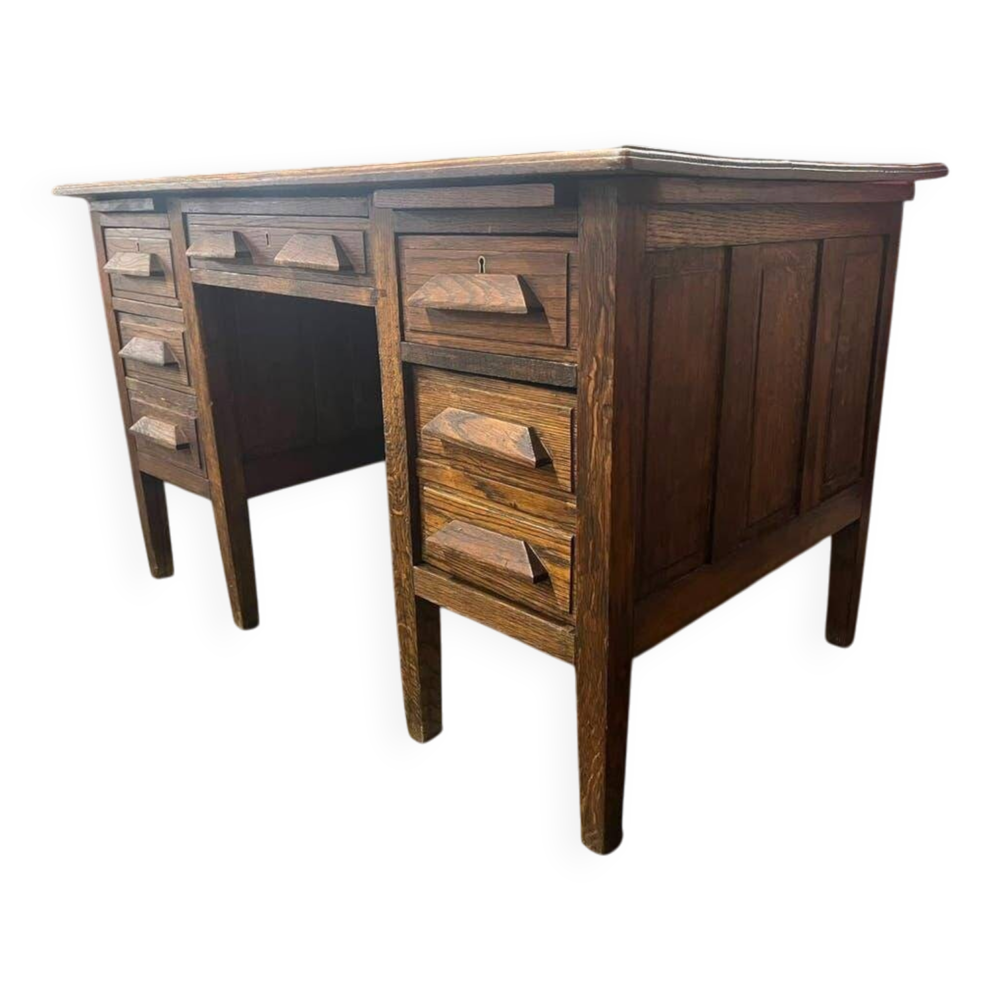 Vintage XL deep desk in solid wood