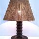 Solid wood lamp base by Charles Dudouyt