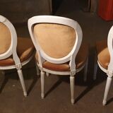 Chairs medallion Louis Louis XVI