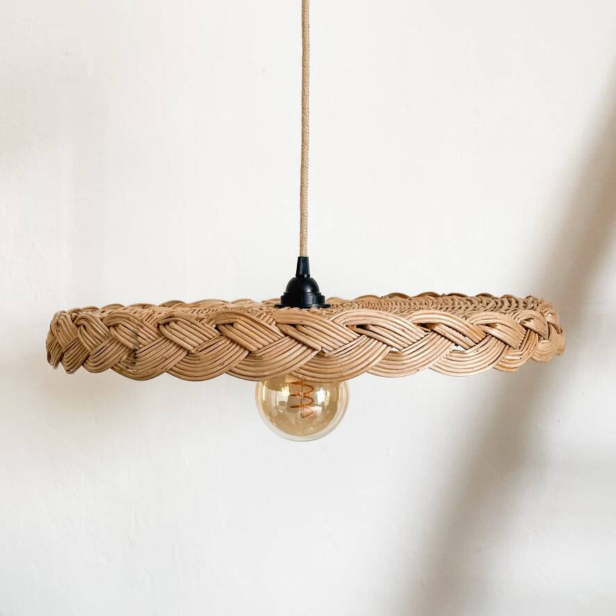 Rattan pendant light