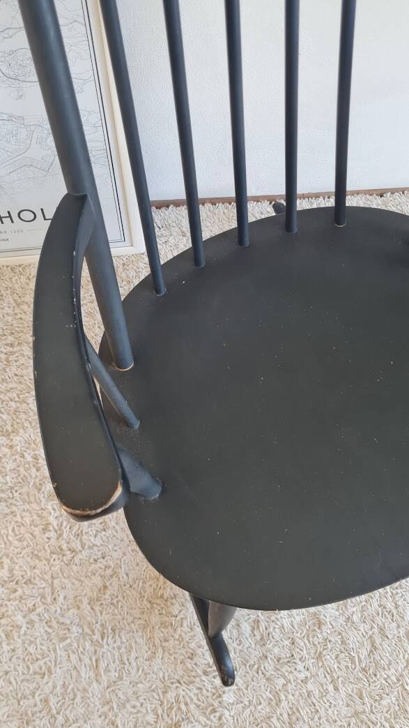 Scandinavian rocking chair from the 1960s.