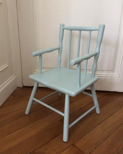Blue-grey child armchair