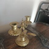 Bougeoir à pouce en bronze