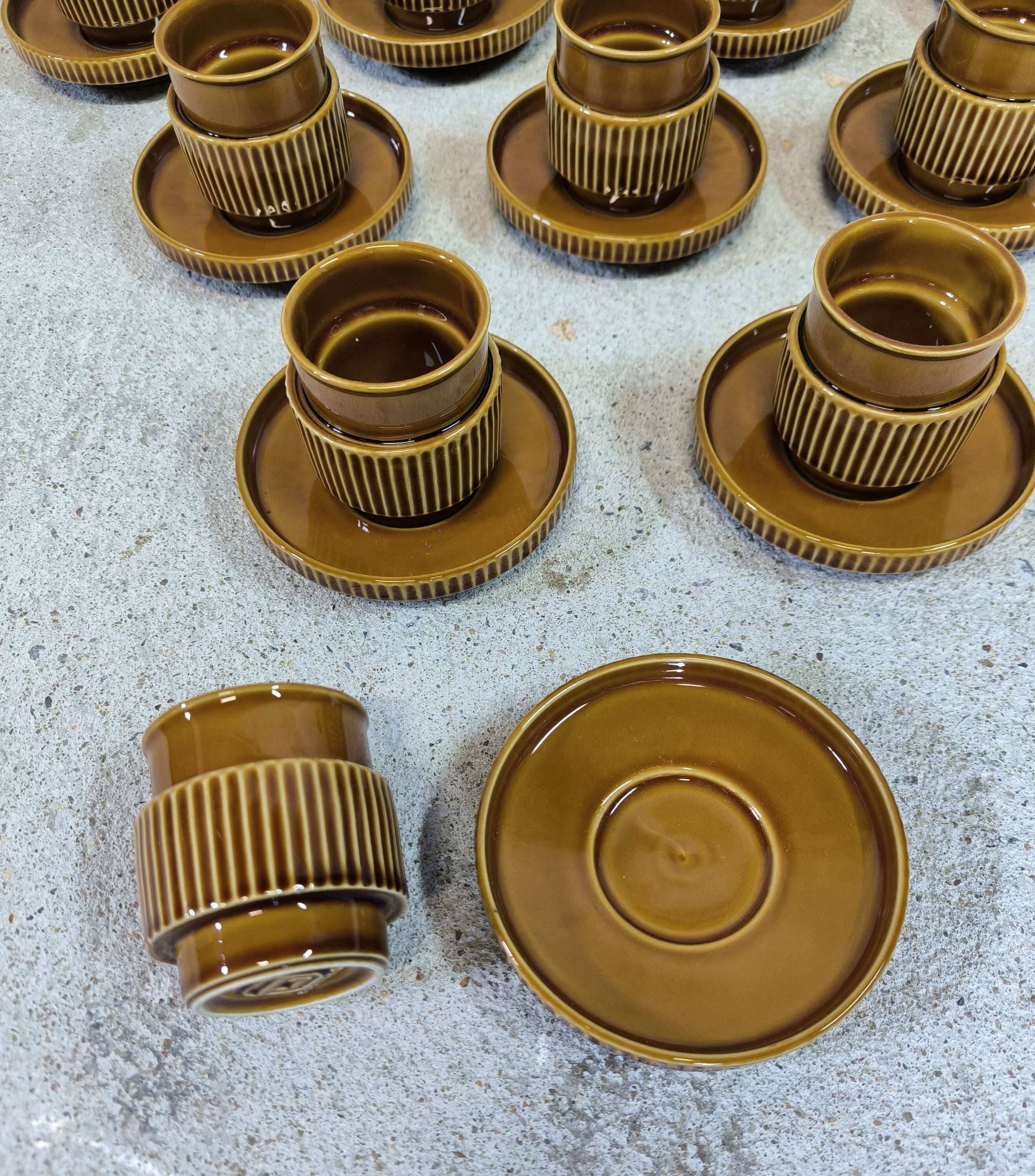 Set of ten vintage Tognana cups, Italy.