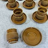 Set of ten vintage Tognana cups, Italy.