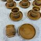 Set of ten vintage Tognana cups, Italy.