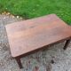 Oak farmhouse coffee table 1 drawer nineteenth century feet bobbins