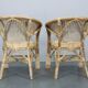 1970s Set of Four Rattan Chairs, Italy