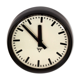 Railway clock from Pragotron, 1950