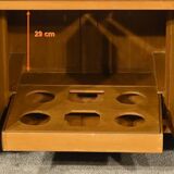 Asian Liquor Cabinet in Lacquered Wood, China – 1950