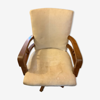 Fauteuil de marine en acajou