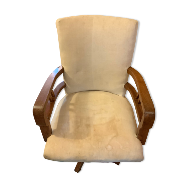 Fauteuil de marine en acajou