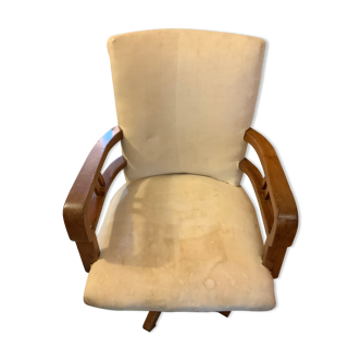 Fauteuil de marine en acajou