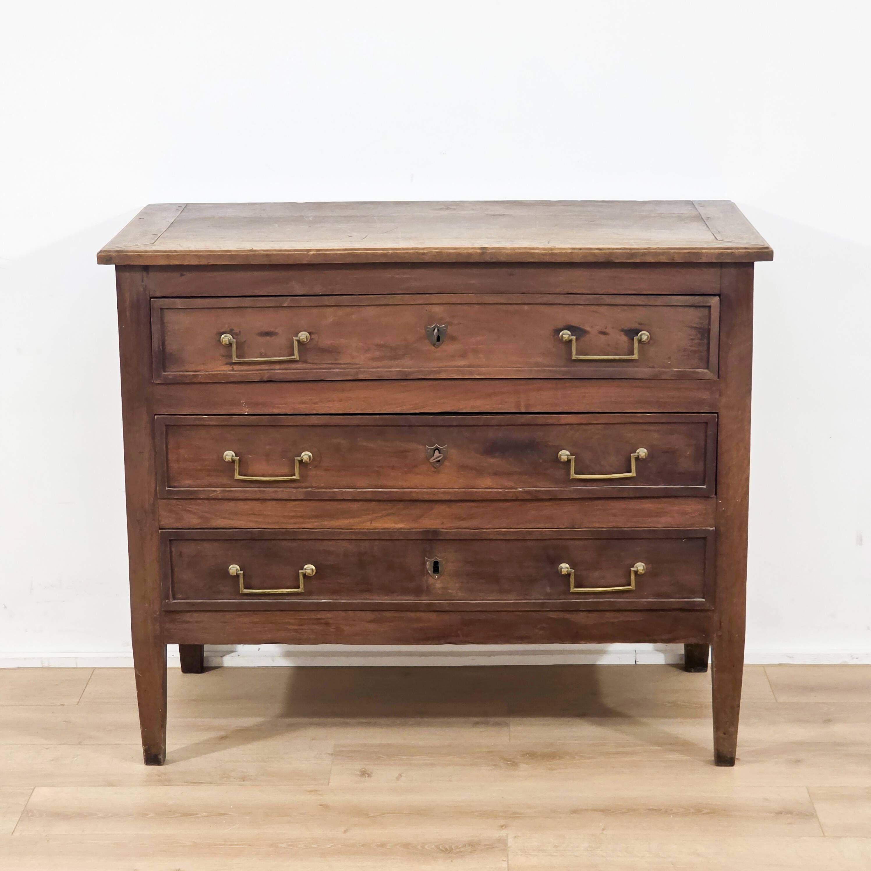 Solid wood commode in Louis XVI style / late 18th century