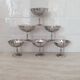 6 Coupes à dessert en inox