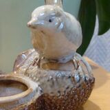 Petit bol oiseau céramique émaillée vintage