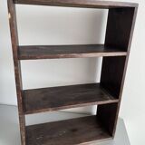Patinated wood shelf