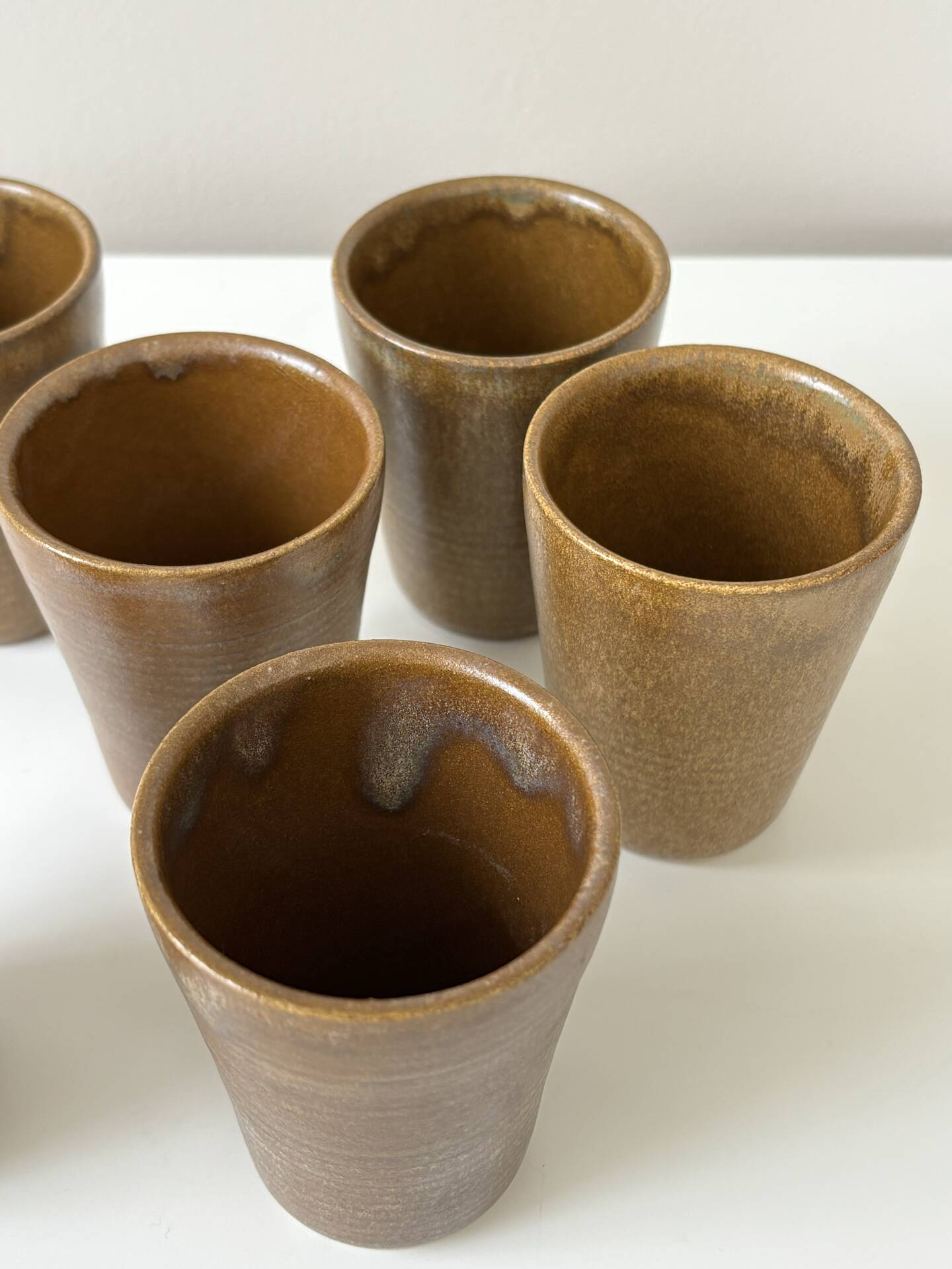 Stoneware cups from Digoin