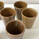 Stoneware cups from Digoin