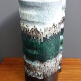 Green and white floor vase by Dumler & Breiden 1970s