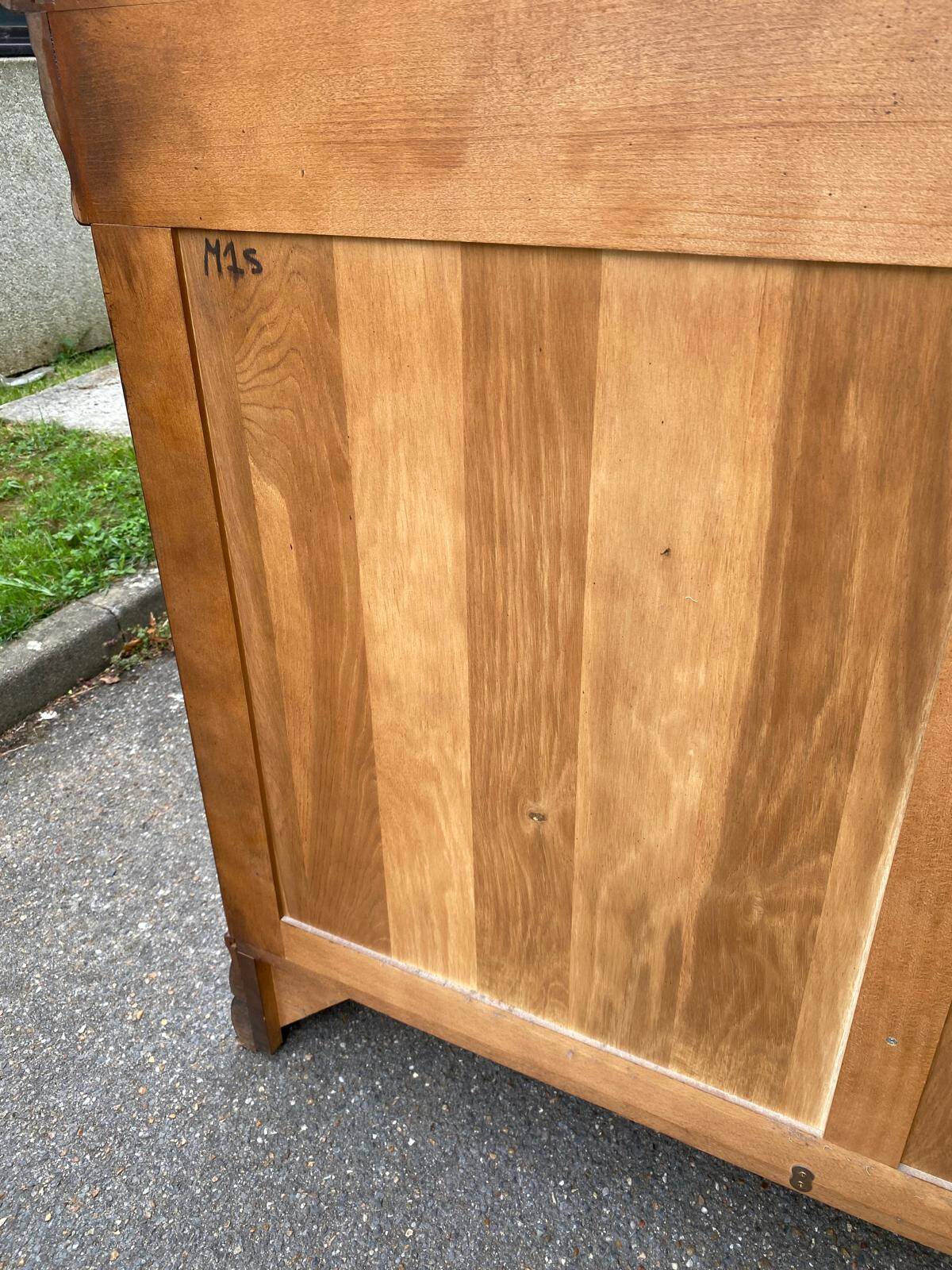 19th century Louis Philippe solid oak sideboard