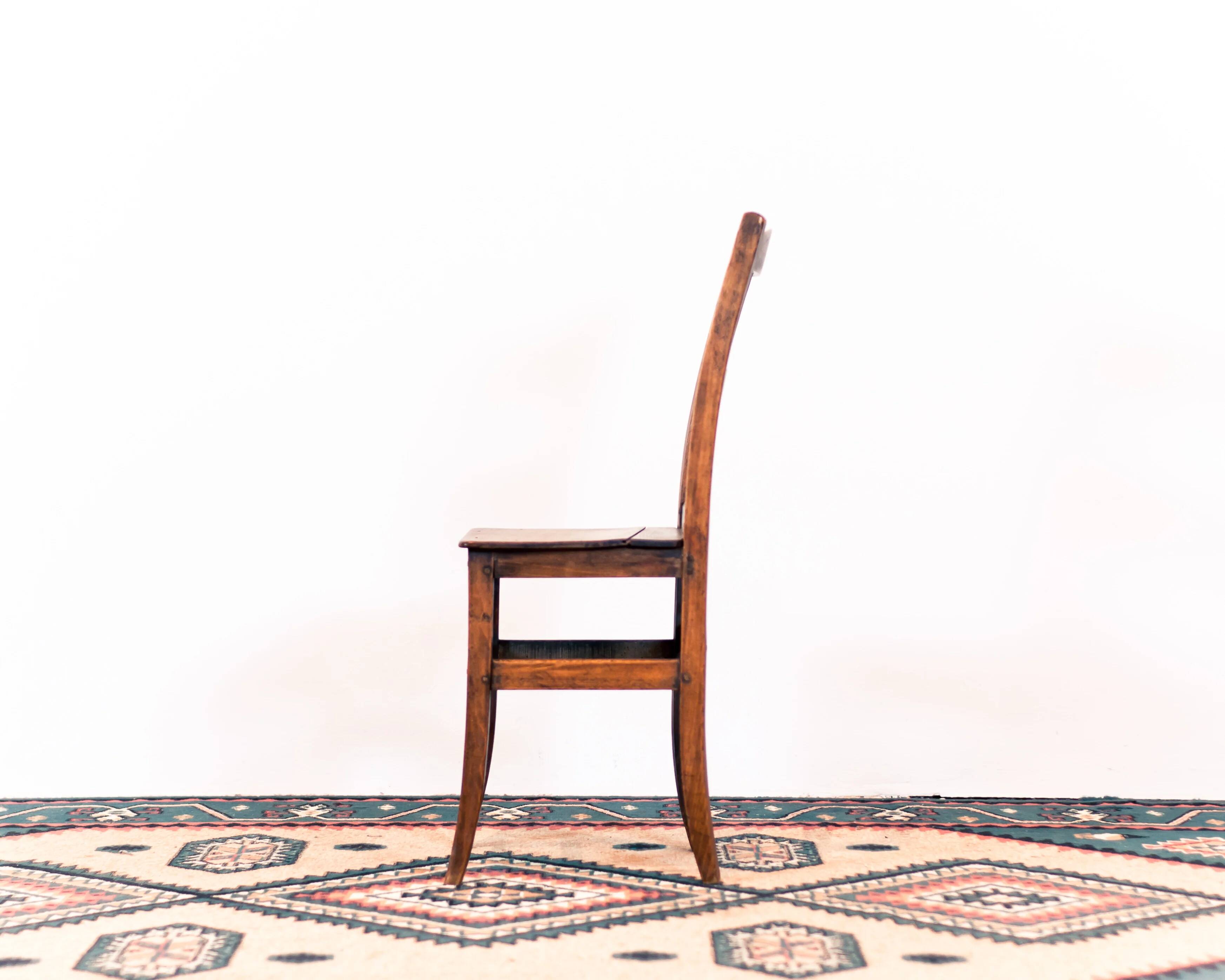 Occasional chair / antique wooden kitchen chair