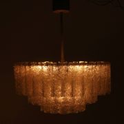German 1960s chandelier with 60 cristall glass tubes