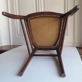 Carpeted chair at the beginning of the 20th century