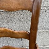 Straw country armchair