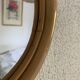 Vintage 1970s Apple Rattan Wicker Fruit Mirror - 35 x 32 cm