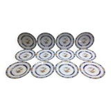Raynaud & cie - service of 12 flat plates "koutani" in limoges