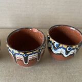 Set of 4 Russian ceramic egg cups