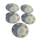 5 hollow plates in Saint-Amand earthenware