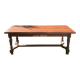 Solid oak farmhouse table with extensions