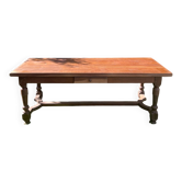 Solid oak farmhouse table with extensions