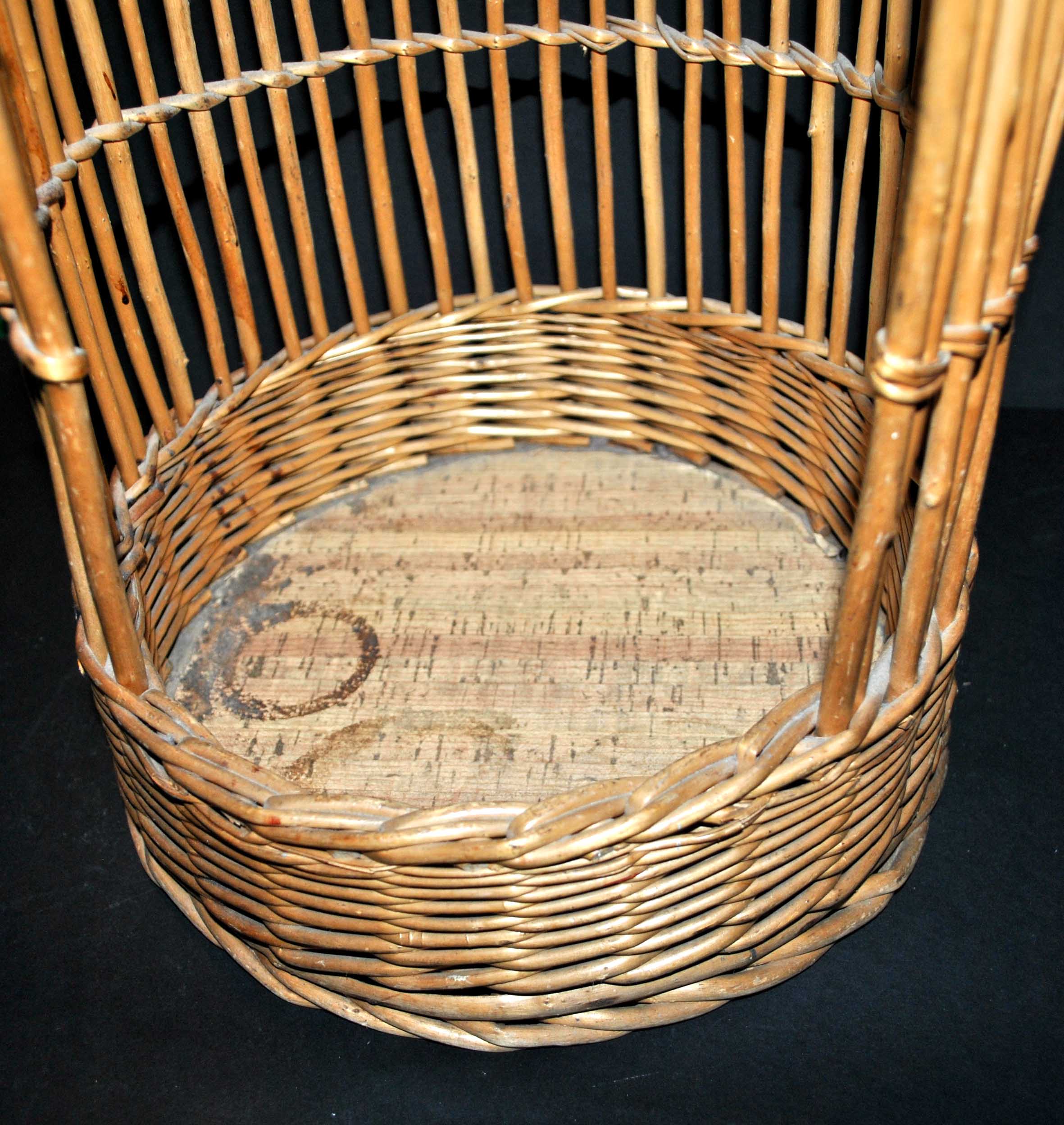Panier bar vintage en osier