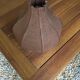 Lampshade in brown fabric