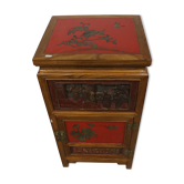 Asian décor bedside table