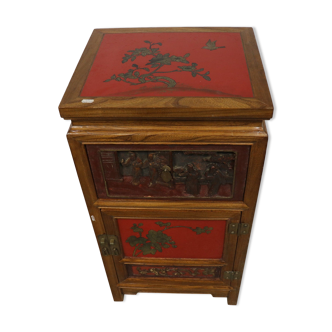 Asian décor bedside table