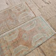 Set of 2 vintage handmade Turkish rugs 52x95 cm