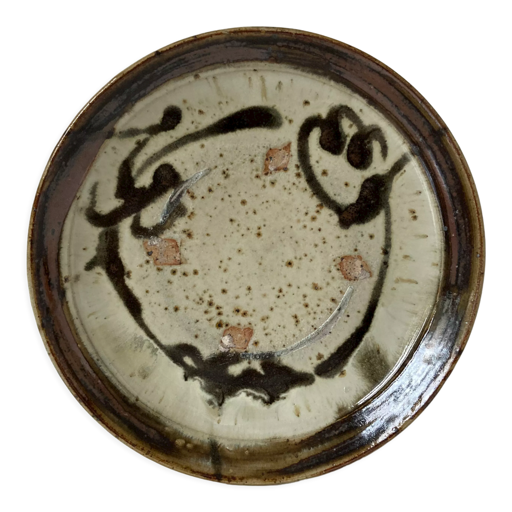 Glazed stoneware cut by La Borne from the Christine Pedley-Steen Kepp workshop circa 1970