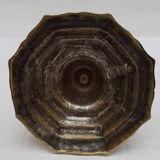 18th century brass engraved candlestick